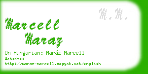 marcell maraz business card